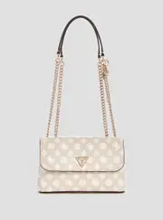 GUESS Women's Beige Logo Daryna Crossbody Bag