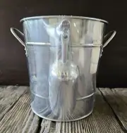 Insulated Ice Bucket with Lid & Scooper for Parties -Stainless steel ~NEW~