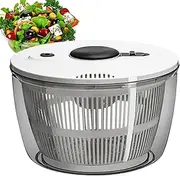 Professional Salad Spinner, 3/5L, Large Capacity Salad Cutlery, Classic Salad Spinner, Transparent Salad Spinners, Vegetable Spinner for Dehydrating, Space Saving