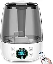 Humidifier，for Bedroom - 4.5L Cool Mist Humidifier Top Fill Oil Diffuser Quiet Ultrasonic Humidifiers for Home Large Room with, Auto Shut-Off, Humidifiers for Baby