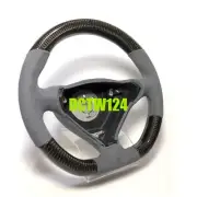 T96 smaller diameter real carbon steering wheel Porsche 996 986 Gray Alcantara