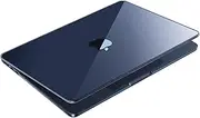 Soonjet for MacBook Air 13.6 inch Case M4 M3 M2 2025 2024-2022 Model A3240 A3113 A2681 [Exclusive Midnight] [Outshine Bare Beauty] Hard Shell Cover for MacBook Air M2 13 inch - Crystal Midnight