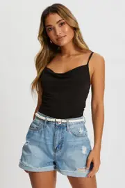 White Braid With Metal Tip Waist And Hip Belt - Size ONE, Women's Belts