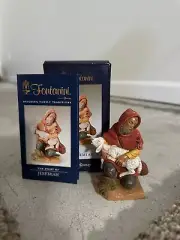 1993 Fontanini Christmas Nativity Figure KNEELING SHEPHERD JEREMIAH w/ LAMB #148