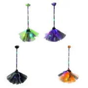 LED Light-Up Flying Broomsticks for Halloween Costume Play Background Decoration