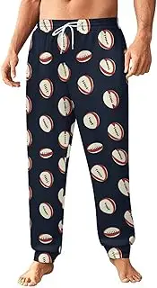 [Generic] Men's Sweatpants, Rugby Balls with Referees Whistle-99, Polyester Joggers, Sweatpants Jogging Pants for Workout Running