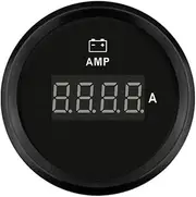 Digital Ammeter AMP Gauge 80A/150A with Current Sensor 2"(52mm) with Red Backlight 9-32V for Truck Auto Boat Voltmeter(150A-BN)