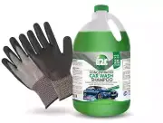 Auto wash Wax, Foam Cleanser, Concentrated Car Soap 128 OZ w/ Gloves