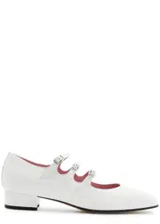 Carel Ariana Patent Leather Mary Jane Flats - White - 41 (IT41 / UK8) 41 (IT41 / UK8)