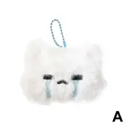 Adorable Fur Bunny Fluffy Rabbit Plush Toy Keyring Bags Charm Pendants Keychain
