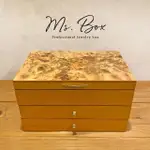 【MS. BOX 箱子小姐】英國MELE&CO頂級木製珠寶盒(原木拼花兩層抽/飾品盒/收納盒)