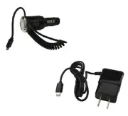 2 AMP Car Charger + Wall Home Travel Charger for LG B470