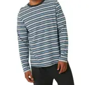 Brilliant Basics Men's Striped Knit Pyjama Set - Blue Size: S