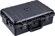 Lykus HC-5210 Large Waterproof Hard Case with Foam, Interior Size 52x36x18.5 cm, Suitable for Gun,Electronic Equipment and More