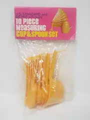 Vintage Measuring Cup & Spoon Set Made in Hong Kong New In Package