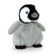 Keeleco Baby Emperor Penguin Soft Stuffed Animal Plush Kids Toy 18cm Grey 3+