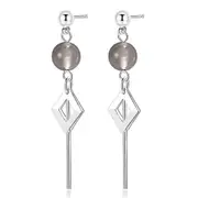 3PCS Silver plating Trendy Tassel Long Drop Earrings for Women Simple Geometry Ear Hoops Wedding Jewelry Gift