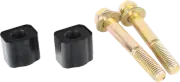 Thrashin Supply Black 1" Riser Spacer Extensions Billet Aluminum Pair Harley