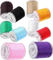 10 Colors Nylon 1mm Beading Thread Cord for DIY Jewelry Making Stretchy