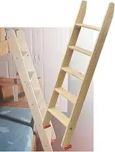 Bunk Bed Ladder/Wooden Non-Slip Bed Ladder, Universal Space-Saving RV Ladder, Indoor Loft Bed Wooden Inclined Ladder, Wide Steps with Handrails (Size : 100cm(39in))