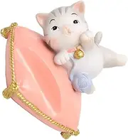 Cabilock Resin Cartoon Cat Mobile Phone Holder Creative Desktop Phone Stand Rack Mobile Phone Bracket for Home Office and Dorm Decor