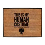 Animal This Is My Human Costume Cat - Funny Novelty Doormat Man Cave Floor mat