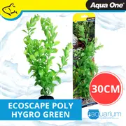Aqua One Ecoscape Large Poly Hygro Green Plastic Plant - 30cm (28409)