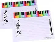 LALAFINA Erasable Writing Magnetic Double-Sided Whiteboard for Music Teaching Practice