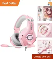 Immersive 7.1 Surround Sound Gaming Headset with Comfortable Memory Foam