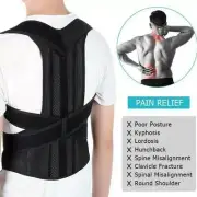 Men's Lumbar Posture Corrector Brace Infused Neoprene Lower Back Support Belt US