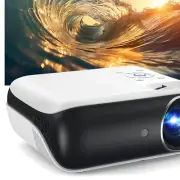Full HD 1080P Projector with 47-200'' Projection & Bluetooth Connectivity