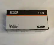 10x New Maxell P6-30HM BQ Hi8 Camcorder Video Cassette