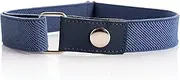 [Olata] Children's Belt with Comfortable Elastic Band and Press Stud (1-6 Years), blue, 1-6 Jahre