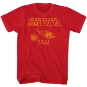 Back To The Future T Shirt Movie Michael J Fox Mens HOVER BOARD Red Cotton New
