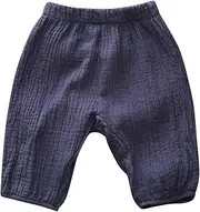 [Generic] 4th Pants Toddler Kids Baby Boy Girl Elastic Basic Long Pants Bloomers Casual Joggers Infant Riding Pants