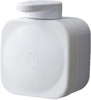 Wall Mounted soap Dispenser White Plastic Lotion Dispenser Bottle Kitchen Bathroom Manual Press soap Bottle 400ml(13.5oz)