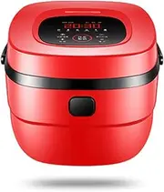 Rice Cooker and Warmer, 5 Liters Large Capacity, LCD Display 6 Menu Options, Can Be Used to Cook Rice, Cereals, Quinoa and Oatmeal, Big Red