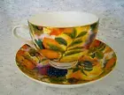 Maxwell & Williams Fruits Duo Tea Cup, Saucer Set Fine Bone China New