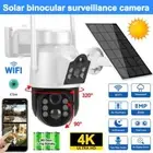 8MP Wifi Wireless Solar Security Camera Outdoor Home Dual Lens PTZ IP CCTV Cam