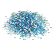 SS12/1440Pcs Glass Diamante Rhinestone, Man Made Gems, AB Sky Blue