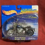 Hot Wheels ~ 1:18 Motorcycle ~ (2000) Harley-Davidson SPRINGER SOFTAIL