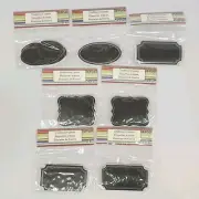 Lot of 7 Packs Adhesive Chalkboard Labels Various Shapes 126 Total Charmed Life