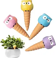 Watering Cone Drip | Automatic Owl Design Flower Pot Irrigation Stake | 4X Houseplants Irrigation Device for Lazy Person Vacation