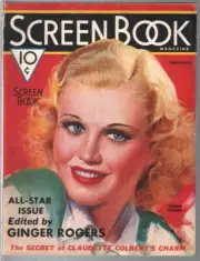 MAG: Screen Book 2/1936-Fawcett-Ginger Rogers-Clark Gable-Shirley Temple-VG