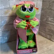 Vintage 1982 NOS Flirty Flashers Plush Frog Sings Its Raining Men Valentine Day