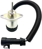 12V Fuel Shutoff Solenoid 1J710-60011 6691498 6691313 7000769 1E137-60012, Compatible for S160 /S185 /S205 /450 Compact Loaders, Engine Fuel System Component