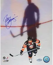 NHL Bill Guerin Overhead with Shadow Autographed 8-by-10-Inch Photograph