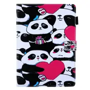 Pandas Pattern Horizontal Flip Leather Case For Ipad Mini 4 and 3 and 2 and 1