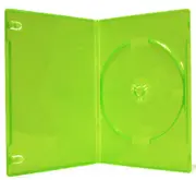 Single Green 14mm Quality CD / DVD Cover Cases - Standard Size Case