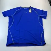 NEW NWT Under Armour Compression Shirt Mens 5XL Blue Lightweight Stretch